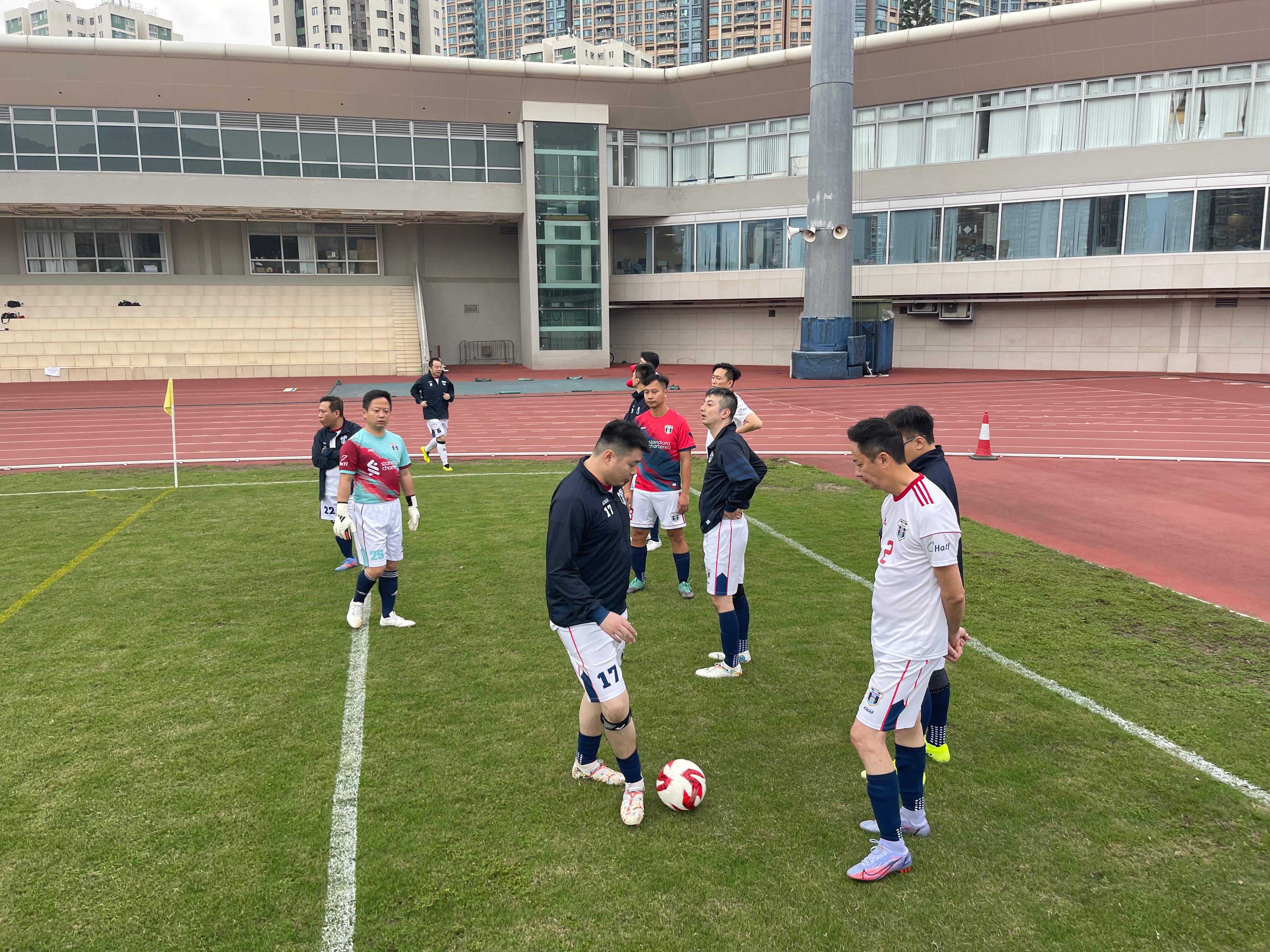 Warm up before the match (HAFFA United)