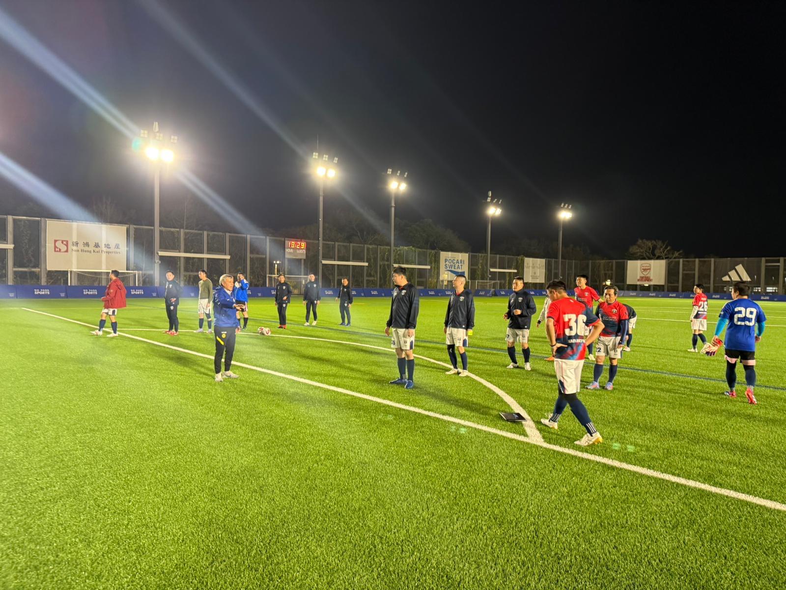 Warm up before the match (HAFFA United)