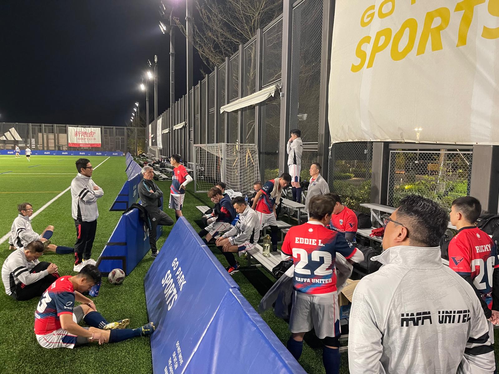Coach Steven Santos pre-game tactical deployment